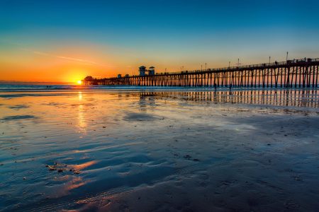 California Pier at Sunset