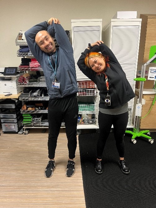 standing tricep stretch