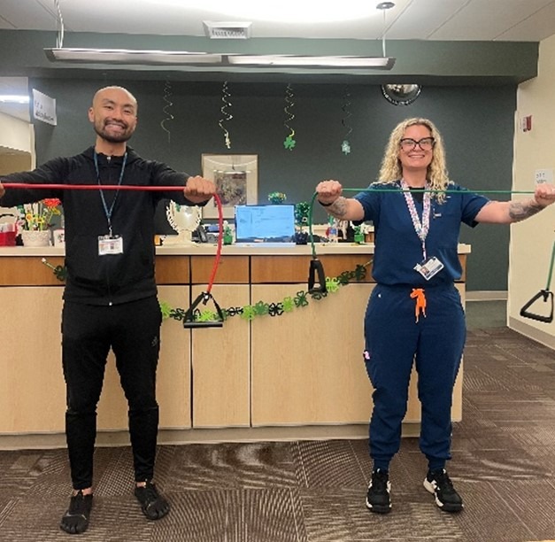 Standing Band Pull Apart