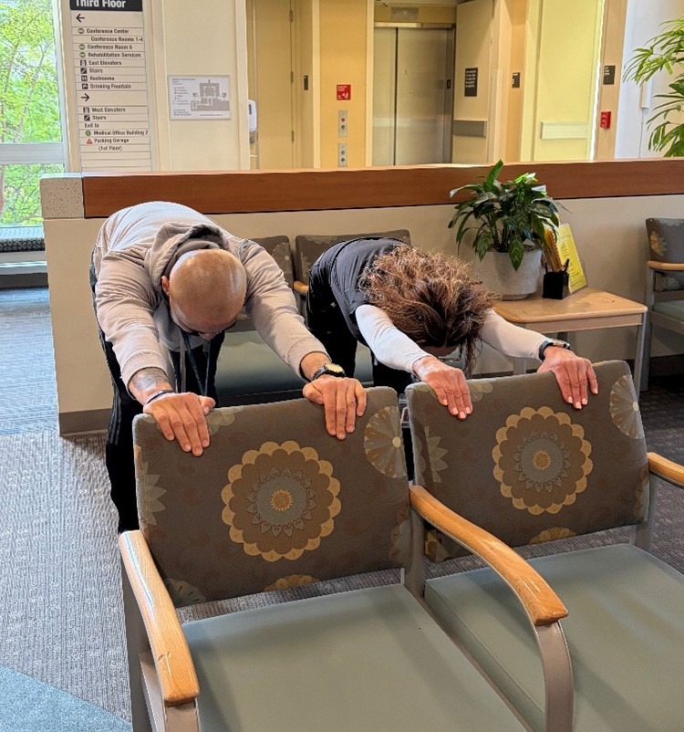 Forward Fold With Hands On Chair